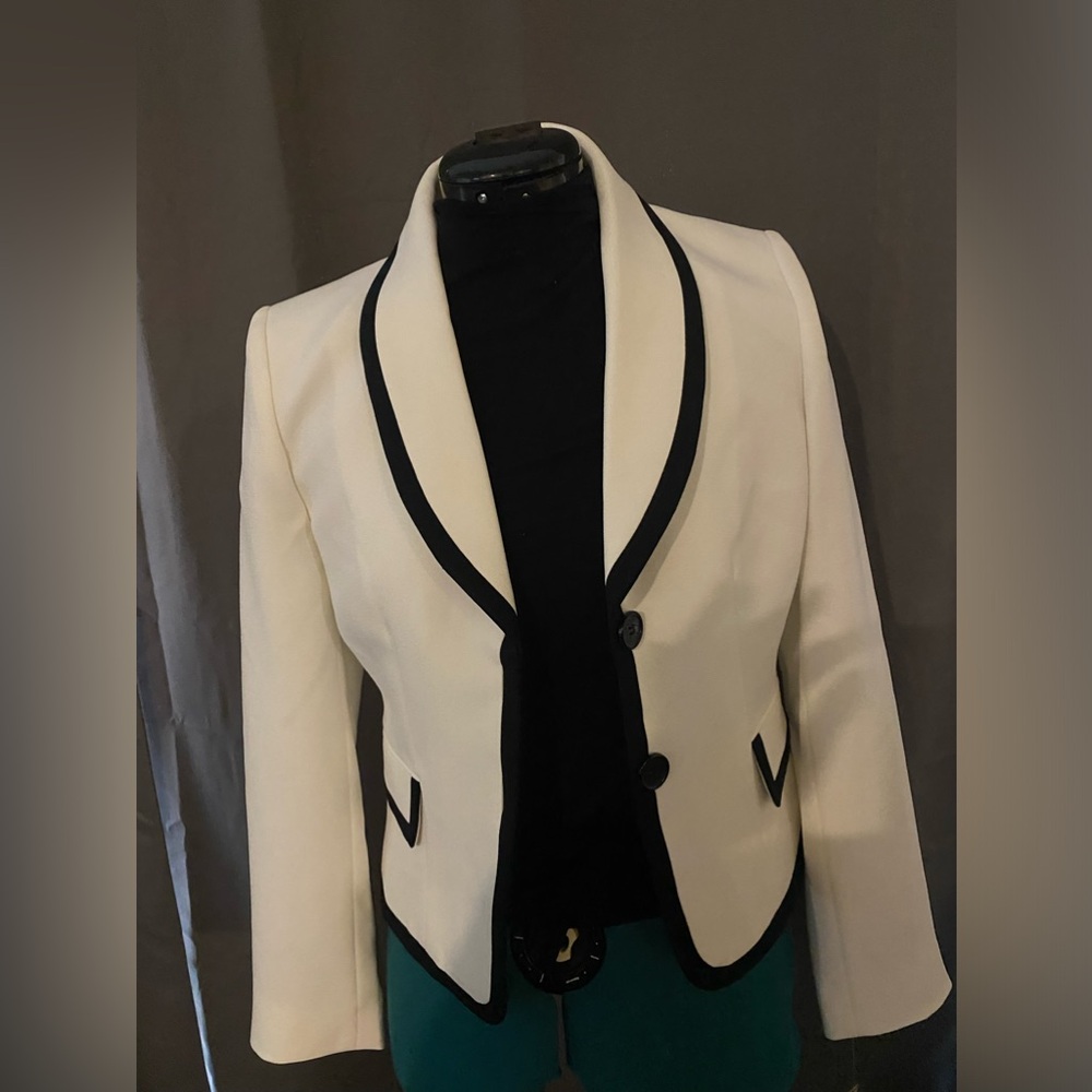 Tahari Suit jacket and black slacks